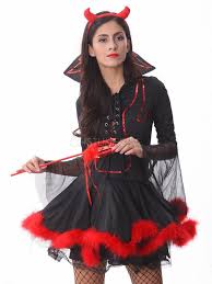 See more ideas about demon costume, demon, costume makeup. Halloween Black Demon Costume Fur Polyester Devil Costume For Women Costumeslive Com