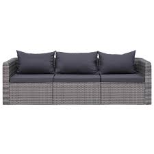 Weitere ideen zu garten couch, möbel aus paletten, möbel zum selbermachen. Vidaxl 3 Tlg Garten Sofagarnitur Mit Kissen Kaufland De