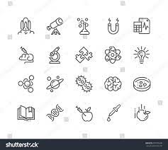 Simple Set Of Science Related Vector Line Icons Ncontains Such Icons As Biology Astronomy Physics S Graphics Design Ideas Corporate Flyer Design Line Icon