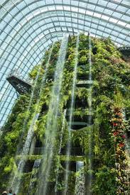 Gardens by the bay in singapore, which includes cloud forest, flower dome, and supertree grove, is a nature park spanning 101 hectares of reclaimed land in t. Cloud Forest At The Gardens By The Bay In Singapore Singapur Reise Singapur Reiseziele