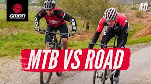 Expert cycling advice · bike builder · top bike brands Gmbn Vs Gcn From Here To There Mtb Vs Road Bike Challenge Youtube