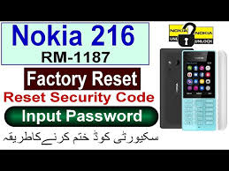 I got mine by uns. Nokia 216 Security Code Unlock Nokia Rm 1187 Security Code Nokia 216 Factory Reset Hard Reset Ø¯ÛŒØ¯Ø¦Ùˆ Dideo