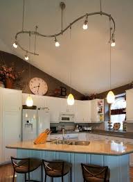 lighting vaulted ceiling kitchen