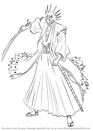 Learn How To Draw Kenpachi Zaraki From Bleach Bleach Step By Step Drawing Tutorials Bleach Drawing Bleach Art Kenpachi Zaraki