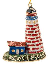 Modern, traditional, eclectic, rustic, glam, farmhouse, country Cloisonne Nautical Lighthouse Ornaments Nautical Luxuries