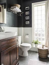 The first step to this bathroom makeover is to install a chair rail. Chair Rail Molding Ideas For The Bathroom Renocompare