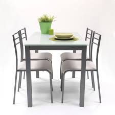 Las sillas son el elemento indispensable en cualquier casa. Conjunto De Mesa De Cocina Extensible Con 4 Sillas Paris