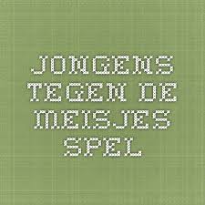 Jongens Tegen De Meisjes Spel Jongens Tegen Meisjes Meisjes Jongens
