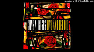 Guns n' roses, often abbreviated as gnr, is an american hard rock band from los angeles, california, formed in 1985.when they signed to geffen records in 1986, the band comprised vocalist axl rose, lead guitarist slash, rhythm guitarist izzy stradlin, bassist duff mckagan, and drummer steven adler. Guns N Roses Live And Let Die Single Lp Version Youtube