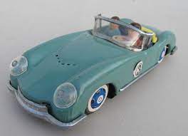Vintage 50 S Tin Toy Race Car Friction Car Jaguar Porsche Toy Race Cars Tin Toys Toys