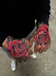 Electrictattoos Rose Tattoos For Men Rose Hand Tattoo Tattoos