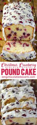 Serve this friendly reindeer cake at a kids' christmas party or for adults with a sense of whimsy. Christmas Cranberry Pound Cake Omg Chocolate Desserts