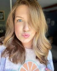 So glad Jordan documented this hair journey. Today we got her blonde and  vacay ready, the last picture is the red we started with. Swipe to see the  process >> . .