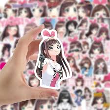 2020 yılında 2020 için anime motor sticker, oyuncaklar ve hobi ürünleri, otomobiller ve motosikletler. 50pcs Anime Lucu Kawaii Gadis Kizuna Stiker Untuk Diy Sepeda Motor Skateboard Alat Tulis Laptop Gitar Koper Sepeda Waifu Stiker Mainan Klasik