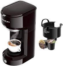 Chulux single serve coffee maker brewer for single cup. Amazon Com Single Serve Coffee Maker Coffee Brewer Compatible With K Cup Single Cup Capsule With 6 To 14oz Reservoir Mini Size Black Kitchen Dining