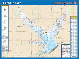 hillsdale lake fishing map