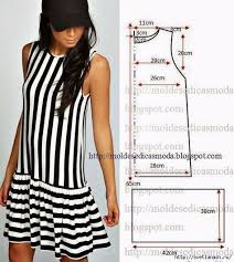 Je veux trouver un mannequin de couture réglable bien noté et pas cher ici couture robe facile femme. Robe Trapeze Sans Manche Ayant Le Haut Qui Descend Jusqu Au Hanche Raye Blanc Pur Et Noir Fonce Verticalement Suiv Kleidung Nahen Anziehsachen Bekleidung Nahen