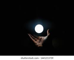 Reaching Out Moon Hand Dark Near Stock Photo 1441213739 | Shutterstock