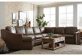 It's built with an engineered wood frame, and features hidden legs and square arms for a traditional silhouette. Craftmaster L9 Custom Design Options Customizable 3 Piece Leather Sectional Sofa With 1 Power Recliner And Laf Cuddler Chair Belfort Furniture Reclining Sectional Sofas