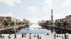 Her er mange gode muligheder for fiskeri og aktiv fritid. Flodbyen Randers Stadt Am Wasser Stadtentwicklungsplan Projekte C F Moller