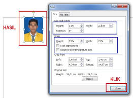Cara Membuat Foto Ukuran 2x3 3x4 Dan 4x6 Pada Ms Word Info Guru