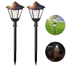 sunix lampe solaire exterieure 108 led etanche montage poteau mural jardin lumiere marche arret automatique eclairage paysage p lampes solaires eclairage lampe