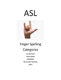 Asl Finger Spelling 5 Boards Different Categories With Alphabet Chart
