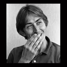 A far from trad press photo of the late, great Mark Hollis with Lee Harris  and Paul Webb