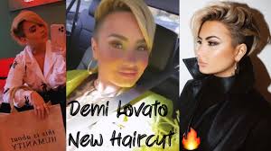 22 appearance on the ellen degeneres show, lovato went into detail about what motivated her dramatic november 2020 hair change. Demi Lovato Shows Off Her New Haircut Youtube