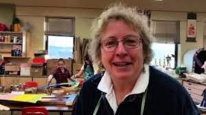 Volunteer art instructor, Dr. Jo Powell