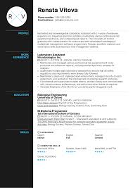 Create a professional resume in just 15 minutes, easy Laboratory Assistant Resume Sample Kickresume