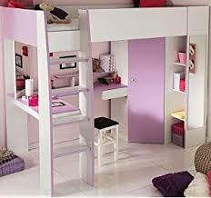 Parisot 2248lsur Set Mobel Kinderzimmer Mademoiselle Weiss Megev Holz Bed Loft Bed Room Decor