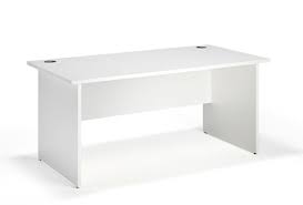 White desks have become increasingly popular in recent years, as offices and homes embrace a clean and modern style. White Straight Panel Office Desk