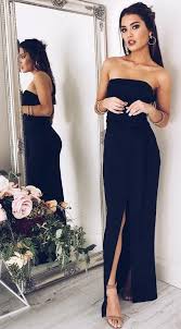 Long Black And Blue Prom Dress Pin On Dressed Up