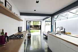 Long Kitchen Victorian Terrace Design Kitchen Extension Kitchen Extension Steel Beam Elegant Home Decor