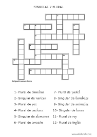Sustantivos Ejercicios De Sustantivos Categorias Gramaticales Crucigramas