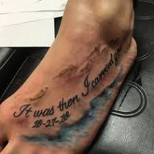 Ever wonder why people get a tattoo? In The Sand Tattoo Footprints
