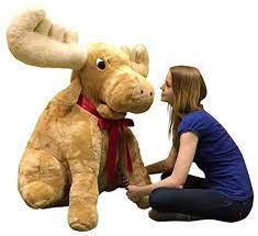 American Made Giant Stuffed Moose Soft Huge Stuffed Animal 45 Inches Animals Giant Stuffed Animals Big Plush