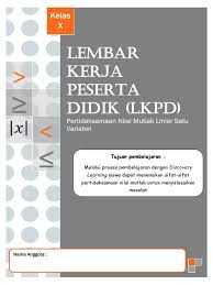 Nilai mutlak masih ingatkah kalian ? Lkpd Nilai Mutlak