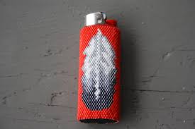 Onatah Jewelry Beaded Lighter Cover Beaded Flowers Patterns Native Beading Patterns Glass Bead Lighting