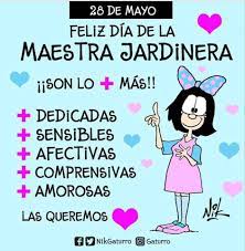 Feliz día de la maestra jardinera!!!! Gaturro 28 De Mayo Feliz Dia De La Maestra Jardinera Las Amamos Facebook