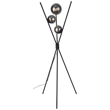 Designleuchte Fur Wohnzimmer Retro Stehlampe Schwarz 170cm Mit Led