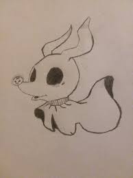 Look At Little Zero Who All Are Tim Burton Fans Disney Drawings Sketches Coraline Drawing Drawings