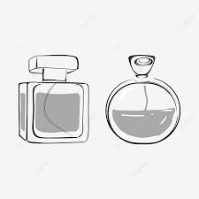 Pemandangan atas botol parfum segar dengan cabang hijau dan irisan lemon di atas putih. Gambar Lukisan Tangan Hitam Ditarik Unsur Unsur Minyak Wangi Minyak Wangi Grafik Minyak Wangi Kaca Png Dan Psd Untuk Muat Turun Percuma