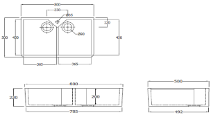 Standard kitchen cabinets come in. Rak Gourmet 10 Belfast Twin Bowl Fireclay Over Or Undermount Sink