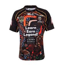 The indigenous all stars have always worn the best looking jerseys and training gear in rugby league, here we offer some of the latest . Indigenous Nrl All Stars 2015 Blk Shirts Rugby Shirt Watch Sports Uniform Design Rugby Shirt All Star