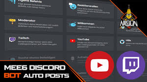 Armed with some of the best discord bots out there, you can turn your text and voice server into a truly awesome place to hang out. Mee6 Discord Bot Automatische Twitch Und Youtube Posts Einrichten Youtube