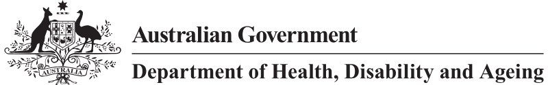 Department of Health, Disability and Ageing logo