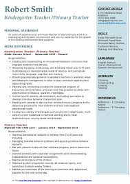 Primary Teacher Resume Samples Qwikresume