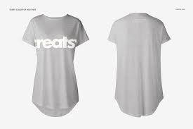 Womens Longline T Shirt Mockup Set In 2020 Shirt Mockup Tshirt Mockup Shirt Template